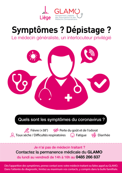 Visuel – Depistage covid – Liège Visuel – Depistage covid – Liège