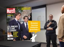 Dossier de Paris Match Belgique sur les jeunes aidants-proches / Janvier 2025
